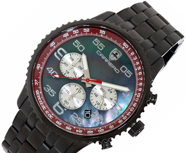 Aureum-MB BLACK-BROWN / BLACK DIAL Black Dial