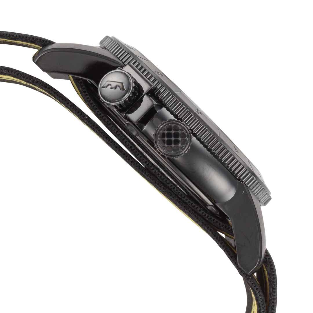 Airman Contemporary Purist 42mm / Black / Black and Yellow | Black Dial