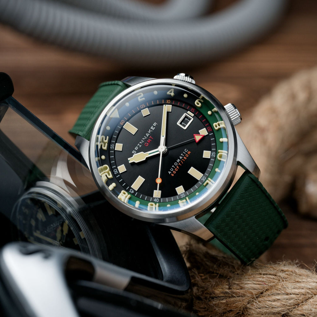 Bradner GMT Automatic Black / Stainless Steel Black Dial