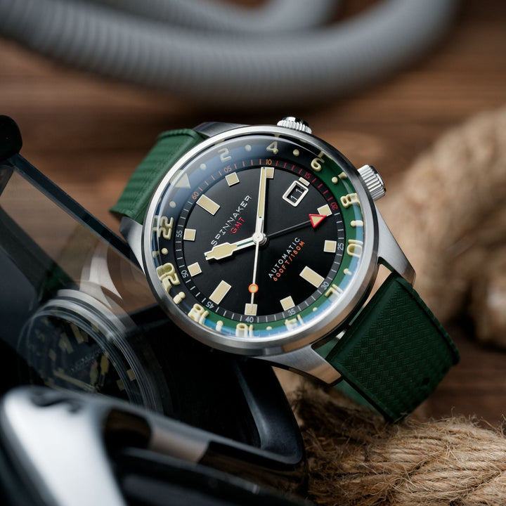 Bradner GMT Automatic Black / Stainless Steel Black Dial