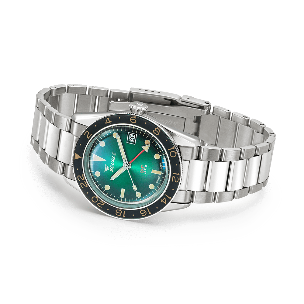 Sub-39 GMT Vintage Green Bracelet | Green Dial