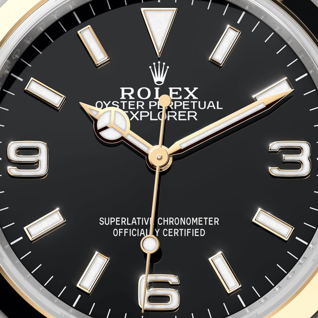 Rolex Explorer 124273 - dial close-up
