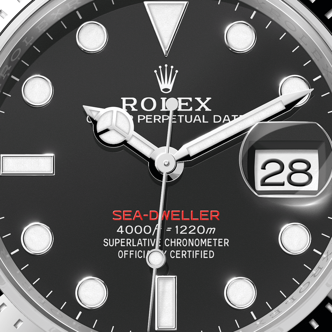 Rolex Sea-Dweller 126600 - dial close-up
