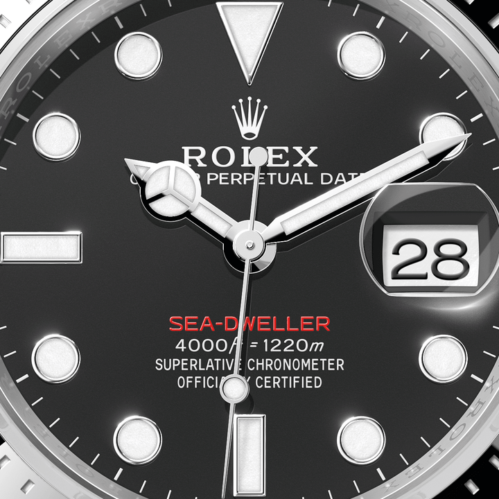 Rolex Sea-Dweller 126600 - dial close-up