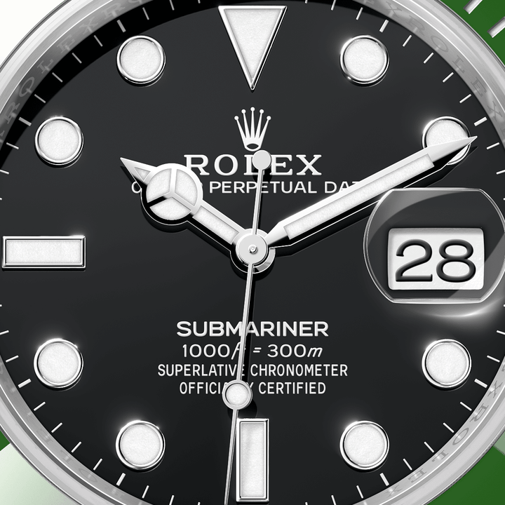 Rolex Submariner 126610LV - dial close-up
