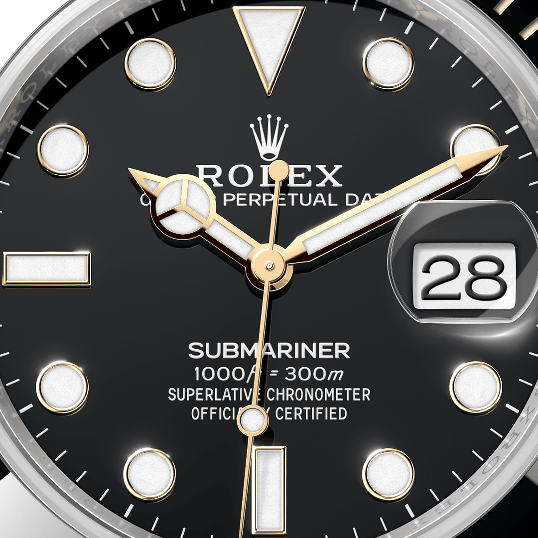 Rolex Submariner 126613LN - dial close-up