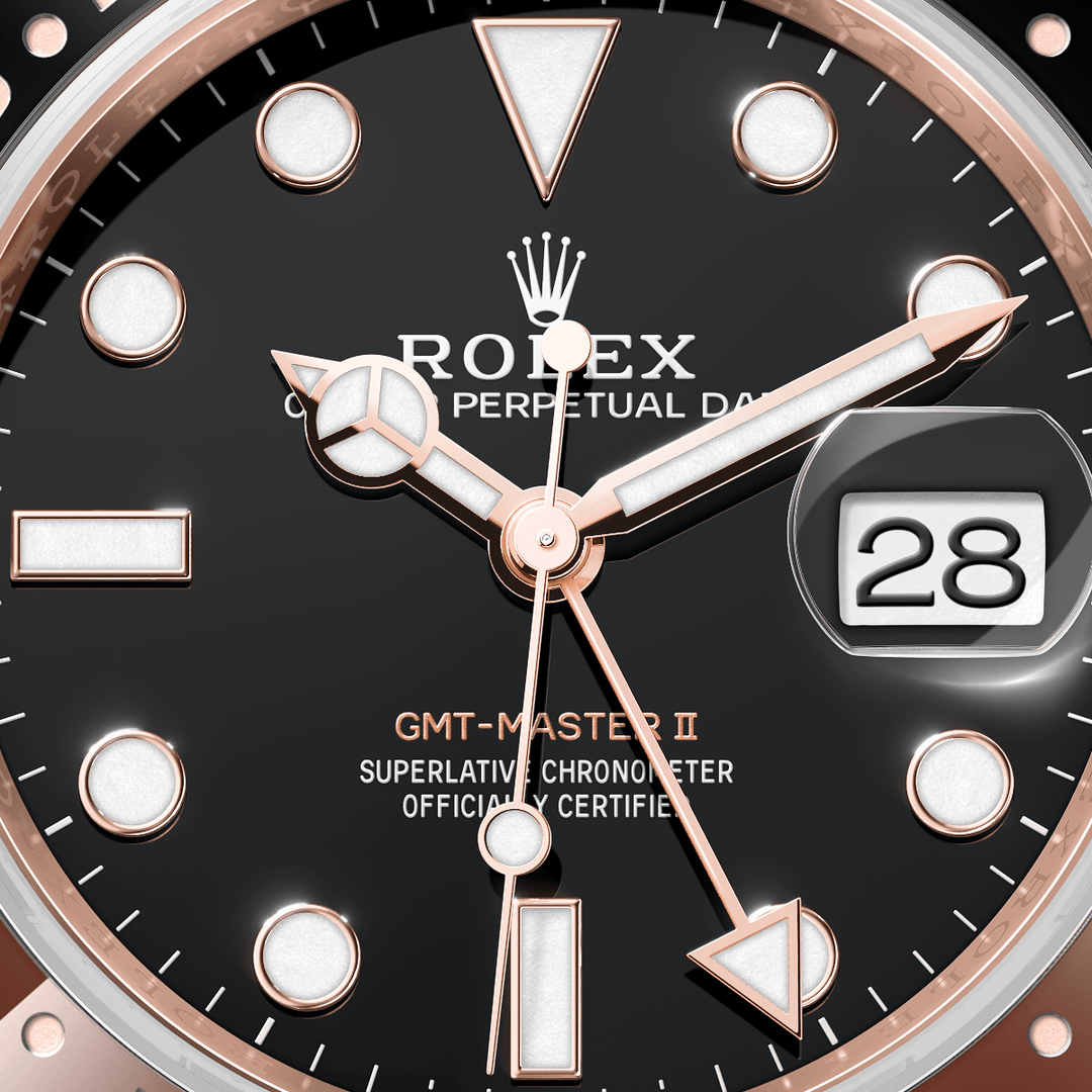 Rolex GMT-Master II 126715CHNR - dial close-up