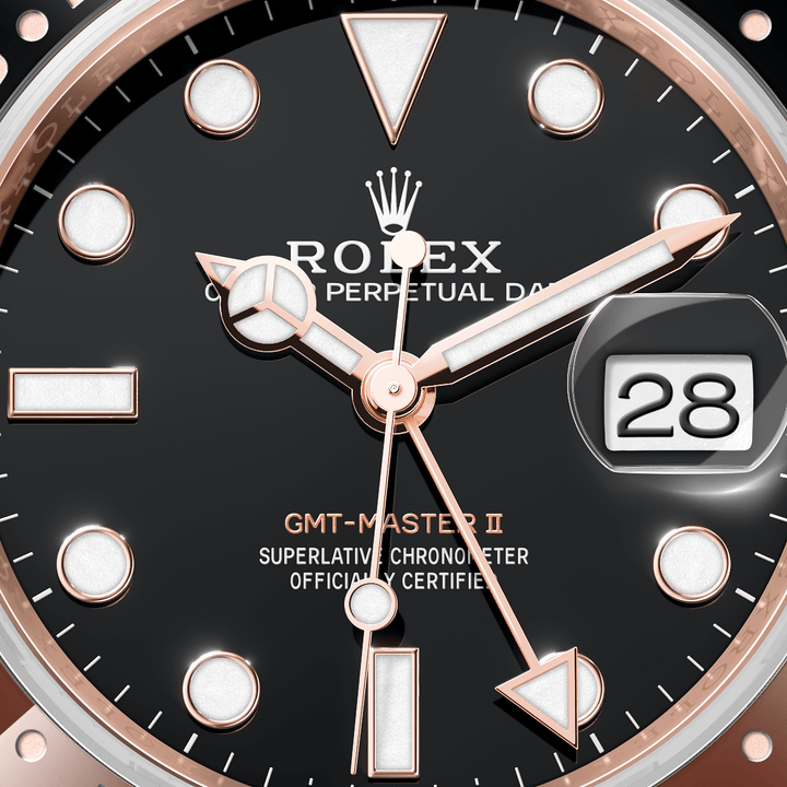 Rolex GMT-Master II 126715CHNR - dial close-up