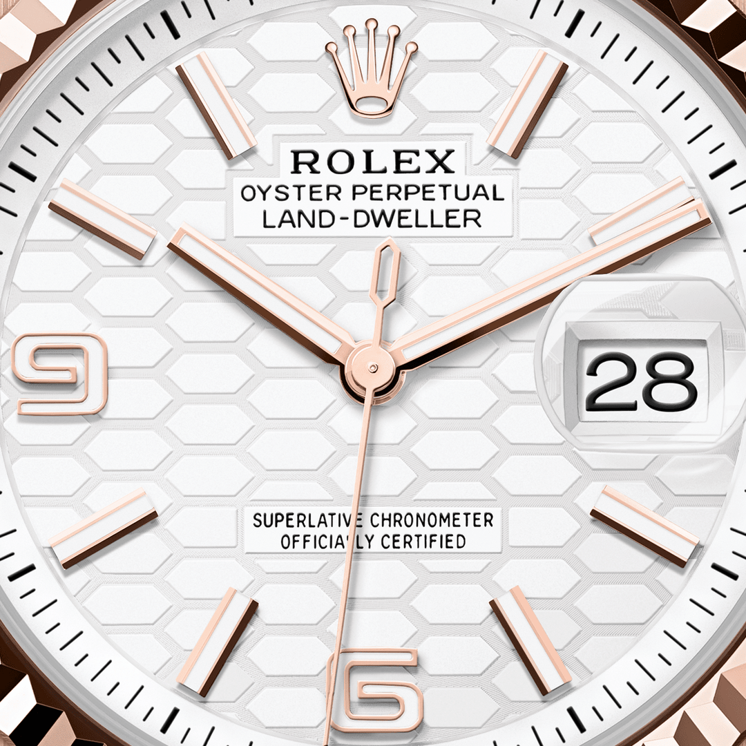 Rolex Land-Dweller 36 127235 - dial close-up