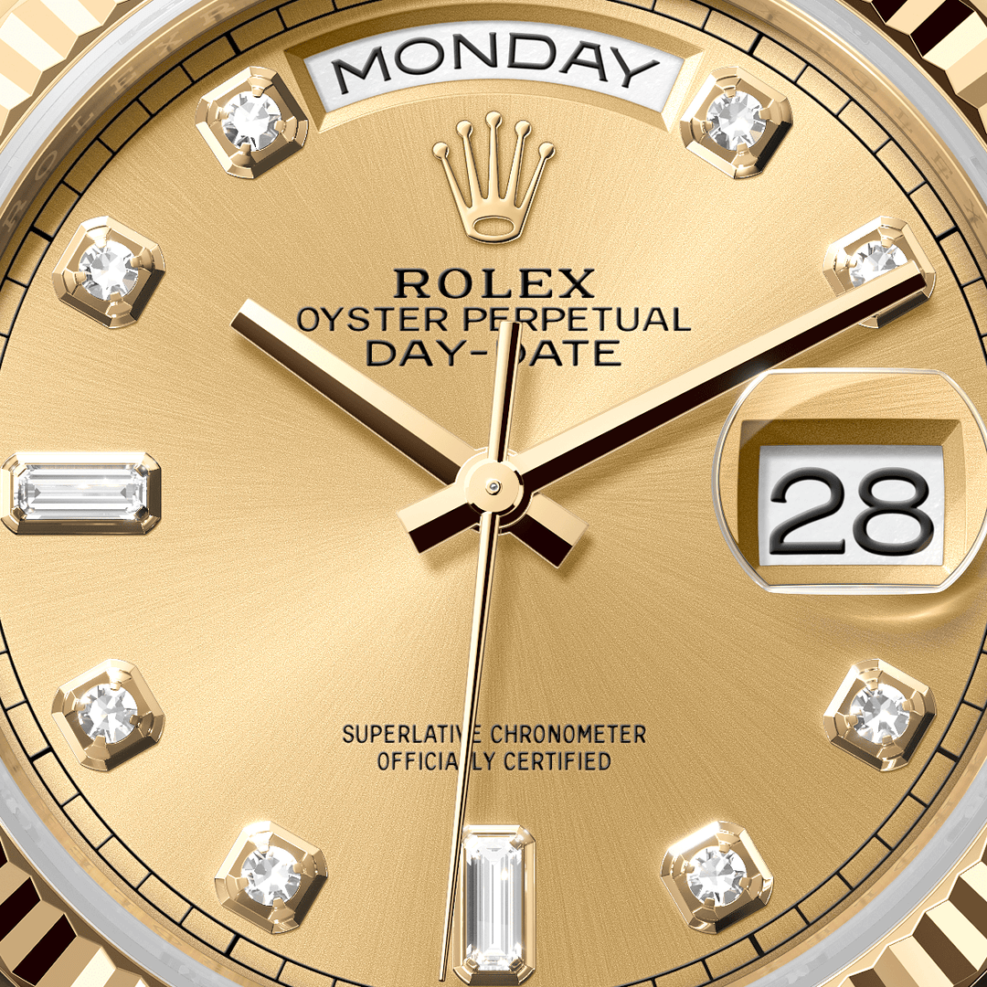 Rolex Day-Date 36 128238 - dial close-up
