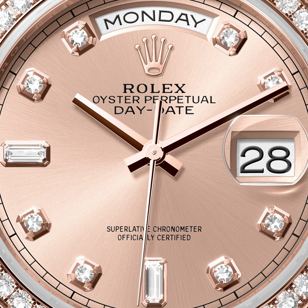 Rolex Day-Date 36 128345RBR - dial close-up