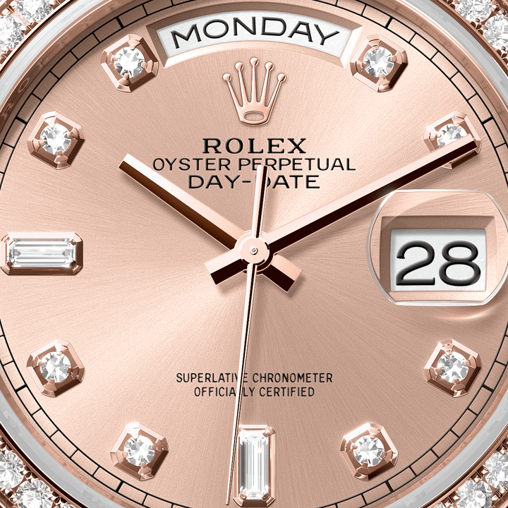 Rolex Day-Date 36 128345RBR - dial close-up