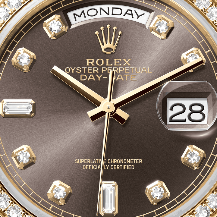 Rolex Day-Date 36 128348RBR - dial close-up
