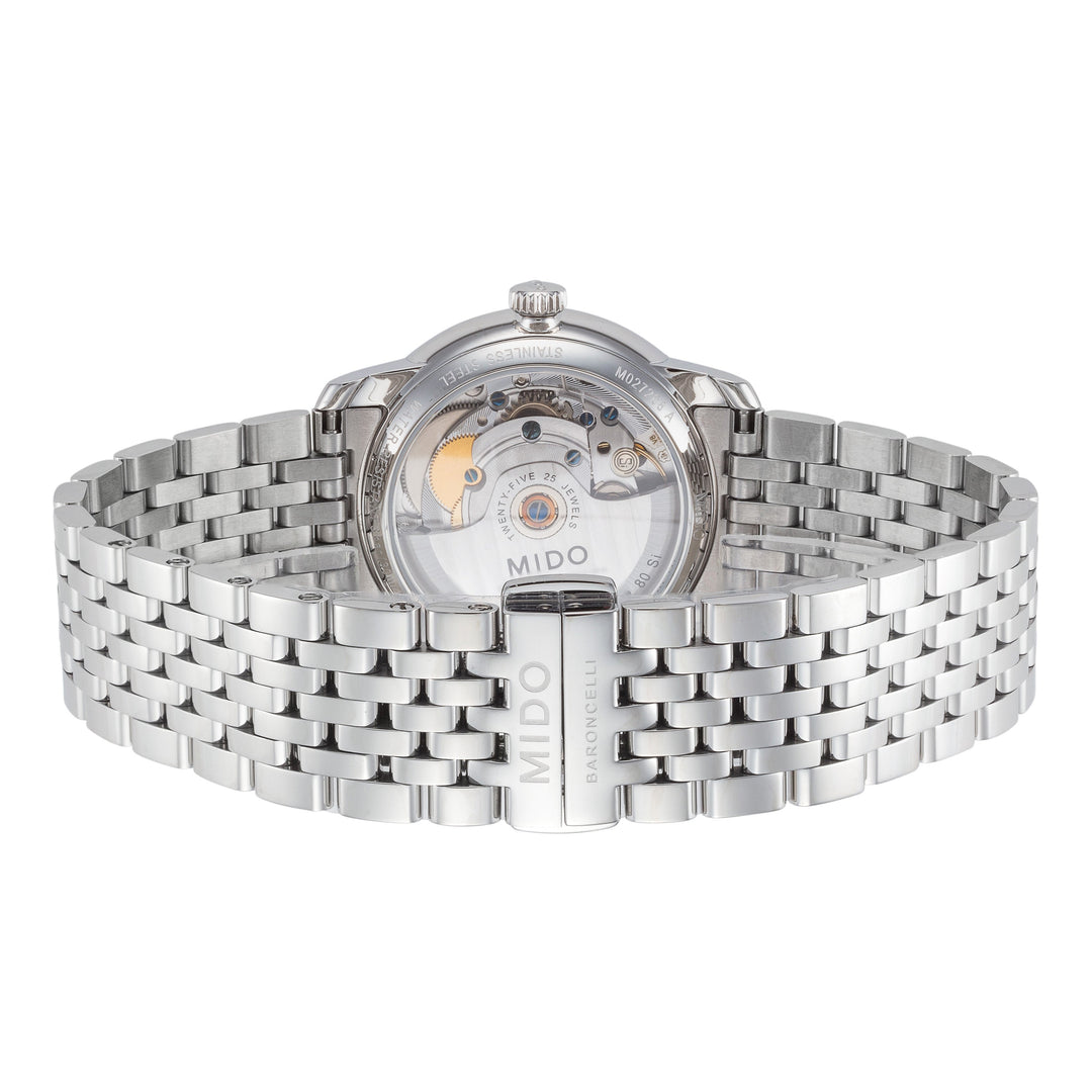 Baroncelli III 34mm / White / Silver | White Dial