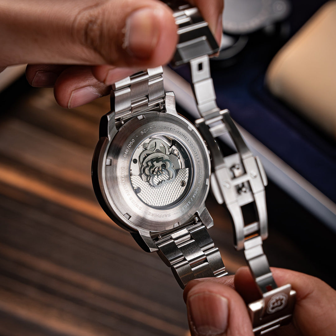 HEINRICH SWISS AUTOMATIC LIMITED EDITION LIMITED EDITION BLACK / STAINLESS STEEL