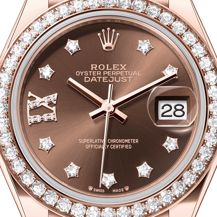 Rolex Lady-Datejust 279135RBR - dial close-up