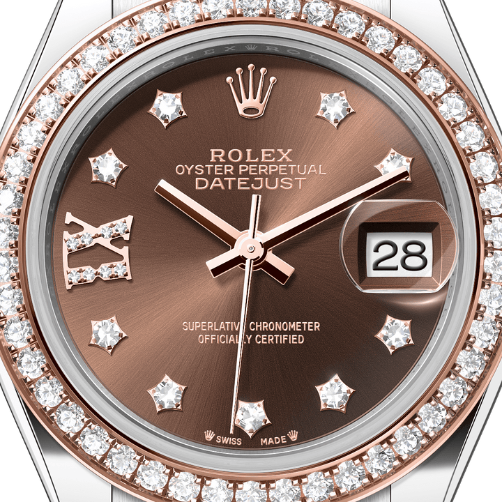 Rolex Lady-Datejust 279381RBR - dial close-up