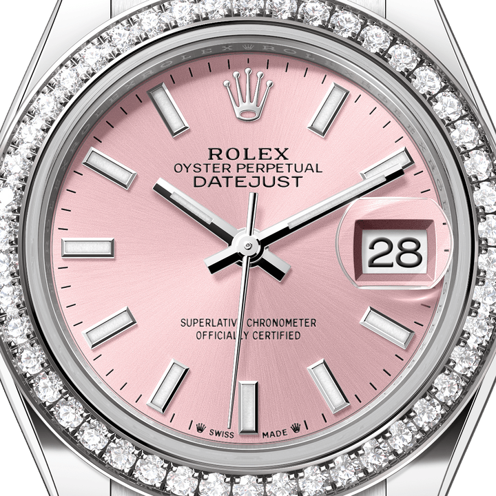 Rolex Lady-Datejust 279384RBR - dial close-up