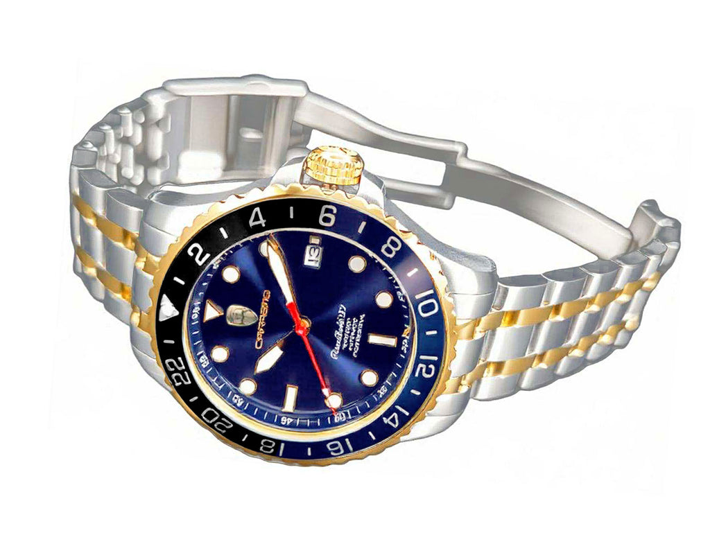 TIME BOLD- X10 BLACK/BLUE | Blue Dial