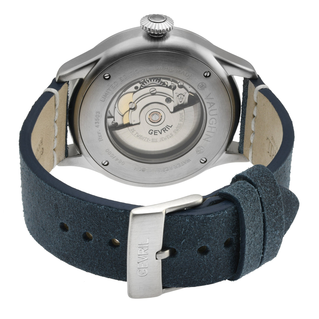 Vaughn Gevril Sellita SW200 Pilot Watch Blue