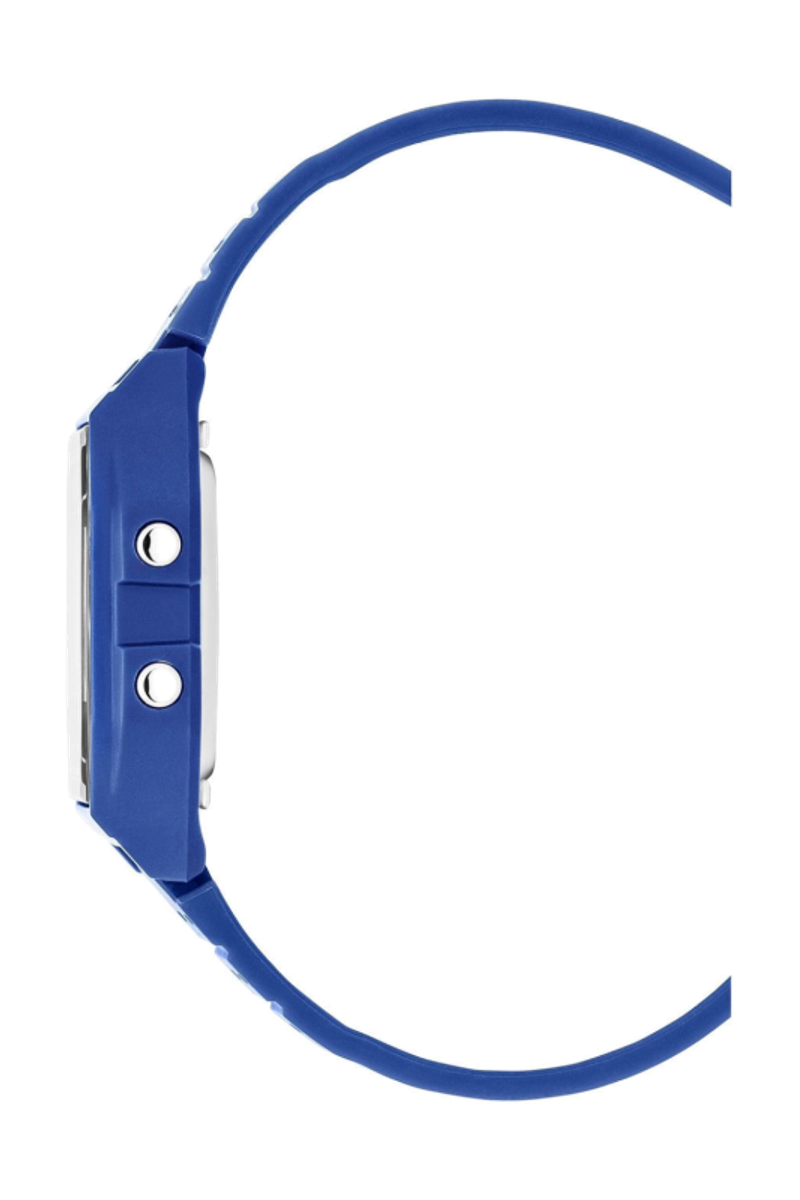 Gridline Digital Gray Dial / Dark Blue Silicone Strap Gray Dial