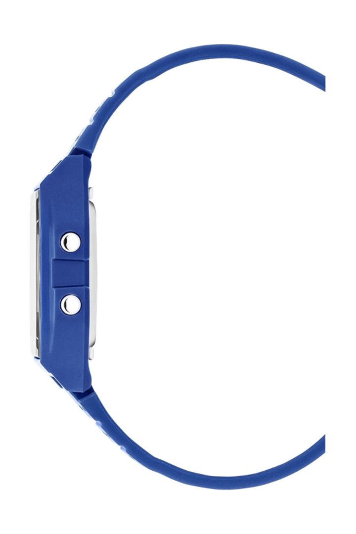 Gridline Digital Gray Dial / Dark Blue Silicone Strap Gray Dial