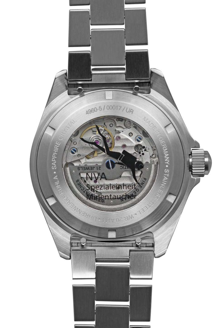 NVA Kommando Minentaucher Black / Black Strap Black Dial