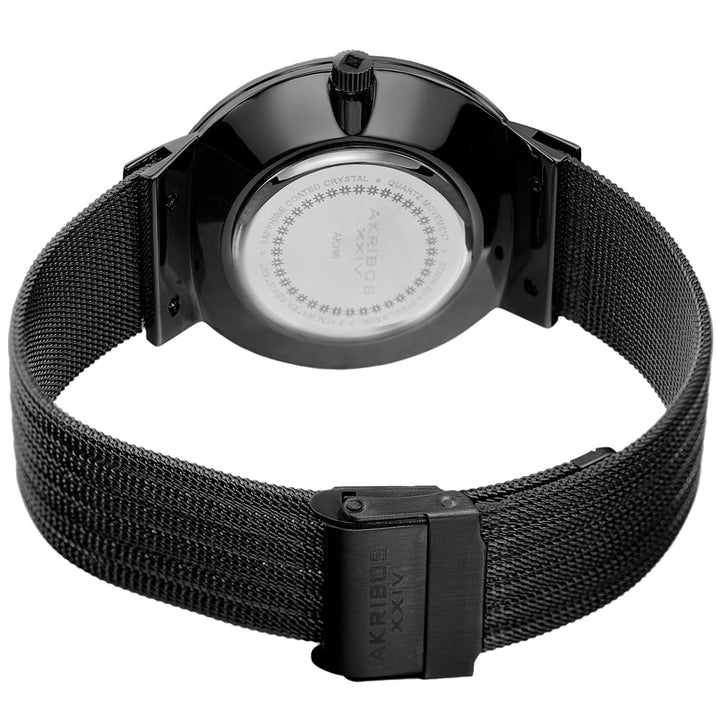 Casual-AK996BK Black/Stainless Steel | Silver Dial
