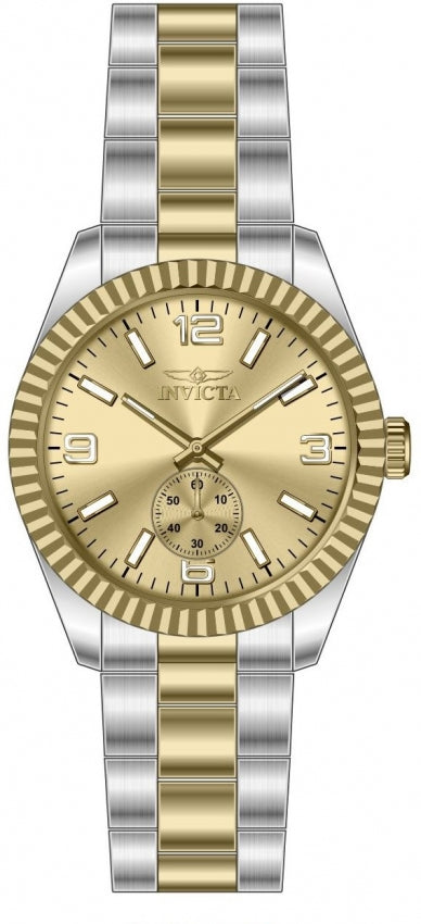 Specialty Men Gold-Tone Dial / Two-Tone Stainless Steel Bracelet