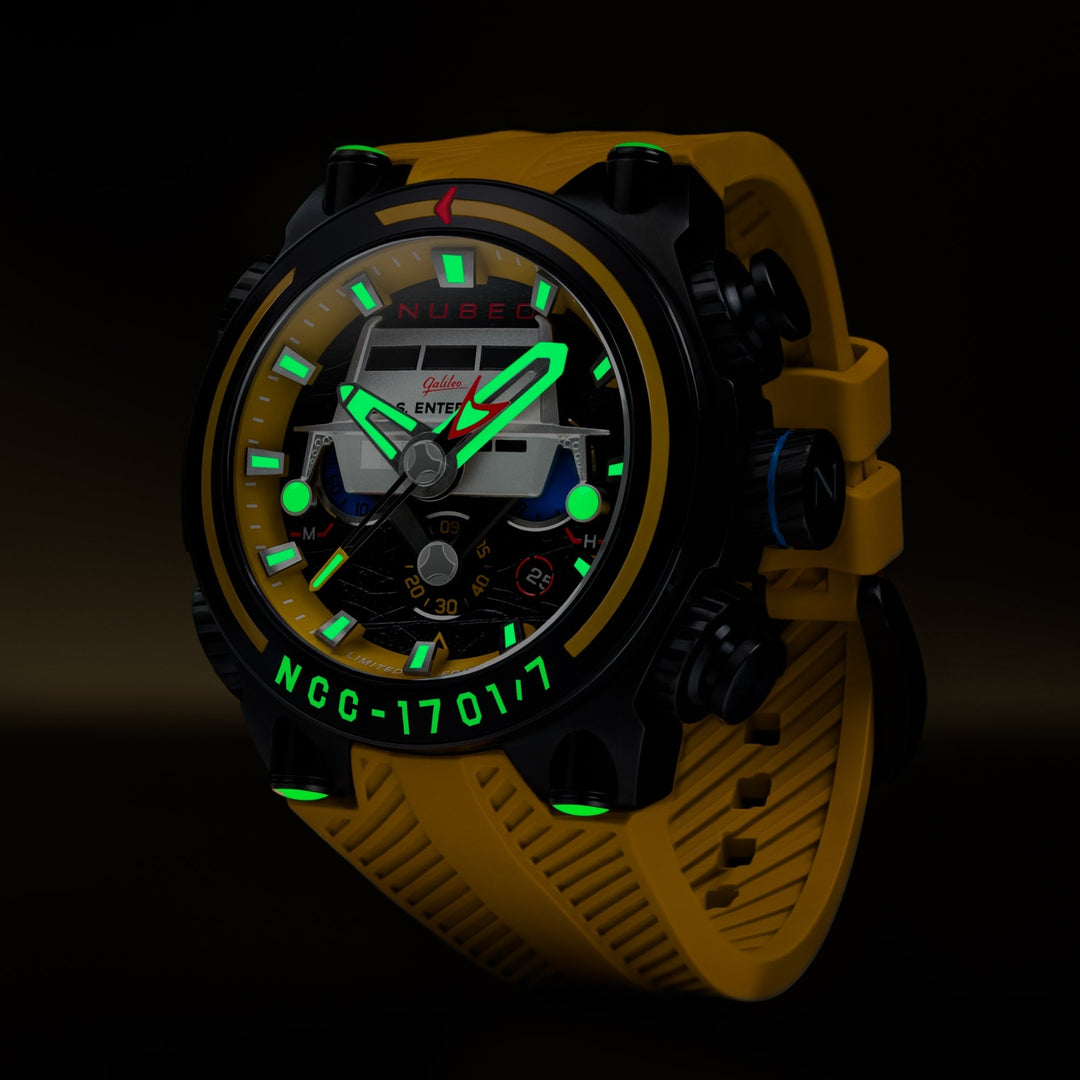 Deimos Chronograph Star Trek Galileo Limited Edition | Yellow Dial