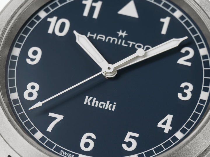 KHAKI FIELD QUARTZ Silver-tone