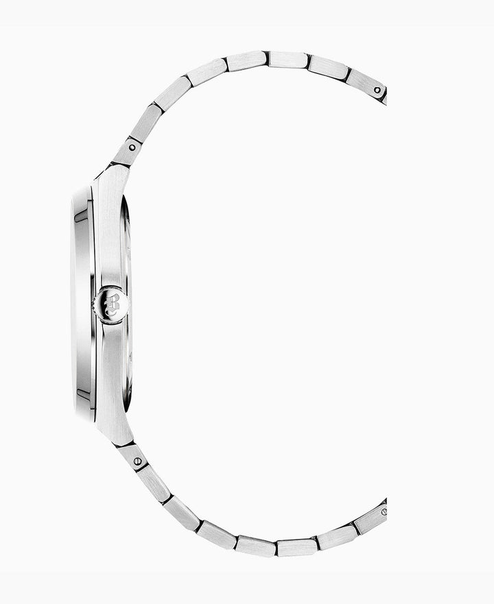 Horizon Gents Silver-tone Black dia Black Dial