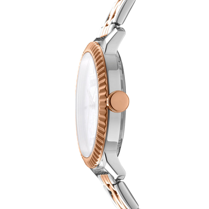 Classic 36mm / Silver / Silver and Rose Gold | Silver Dial