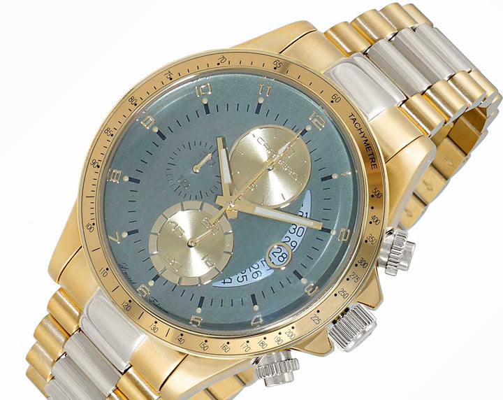 WINNER CIRCLE Teal Green/2-Tone Gold | Green Dial