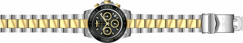 Speedway Chronograph Black Dial / Two-Tone Silver-Gold Stainless Steel Bracelet 