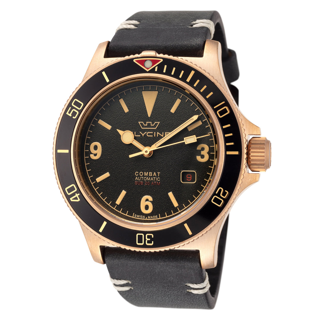 Combat Sub Bronze Vintage 42 mm / Black / Brown Black Dial