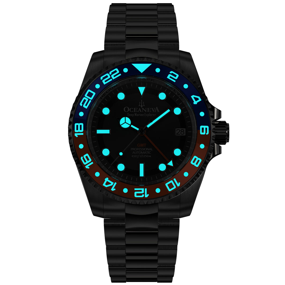 Deep Marine Explorer II Black/Orange Bezel| Black Dial