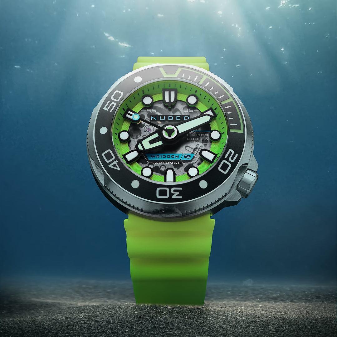 Ventana Skeleton Automatic Limited Edition Green / Silicone | Green Dial