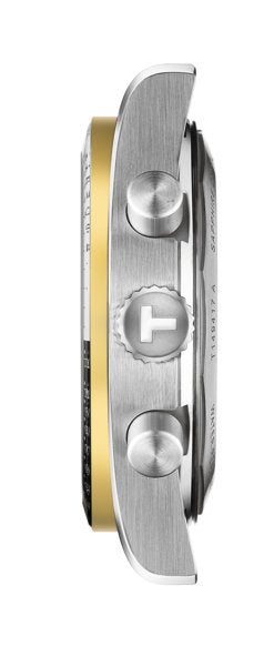 PR516 Chronograph Silver-tone/ Yellow Gold Black Dial
