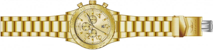 Specialty Chronograph Gold Dial / Gold Stainless Steel Bracelet Gold Dial