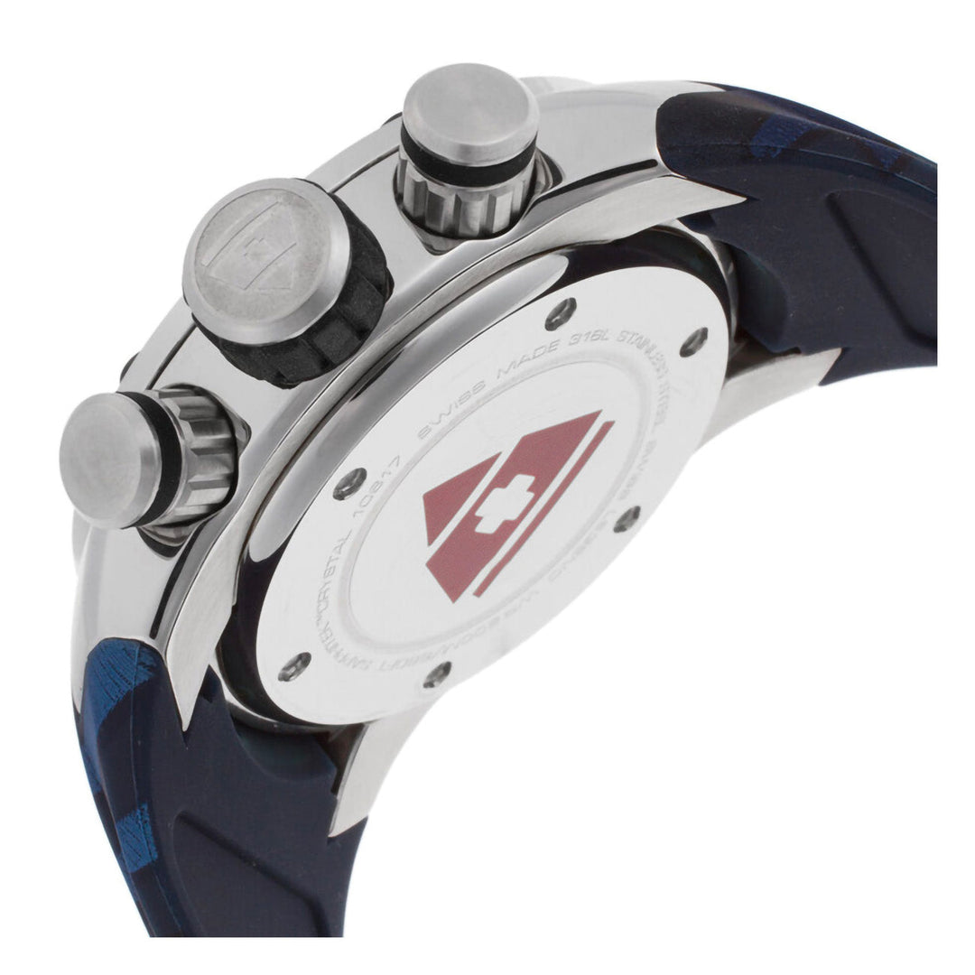 Lionpulse Chronograph Black & Blue / Rubber | Black Dial