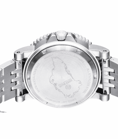 Green Land Diver Gmt 2 44mm White / Stainless | White Dial