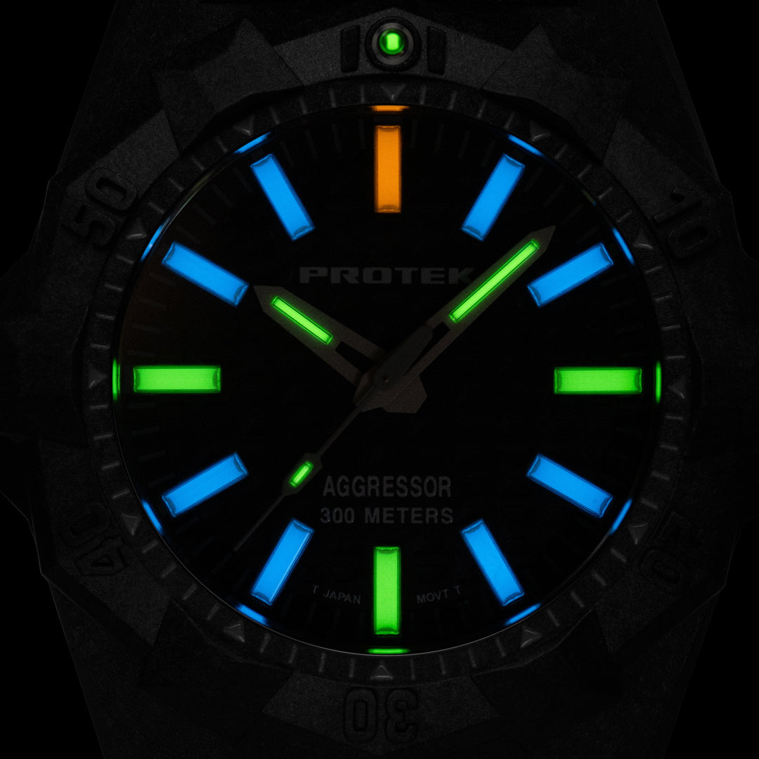 AGGRESSOR 4000 DIVE SERIES Carbon/Blue/Charcoal | Blue Dial