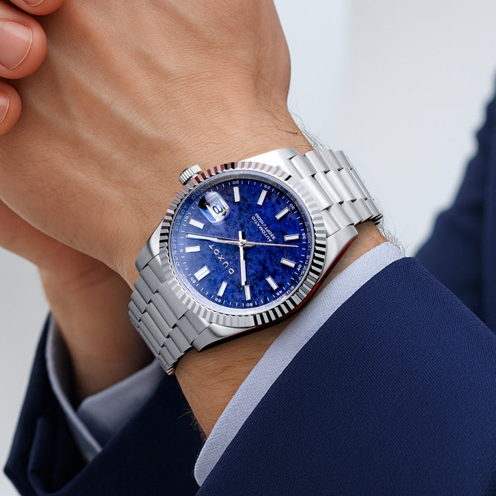 Marcel Automatic Lapidary Limited Edition Blue / Stainless Steel | Blue Dial