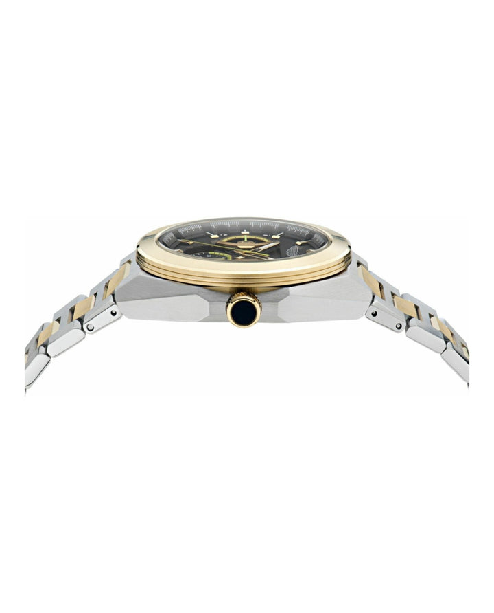 TKS Black Dial/Two Tone Bracelet Black Dial