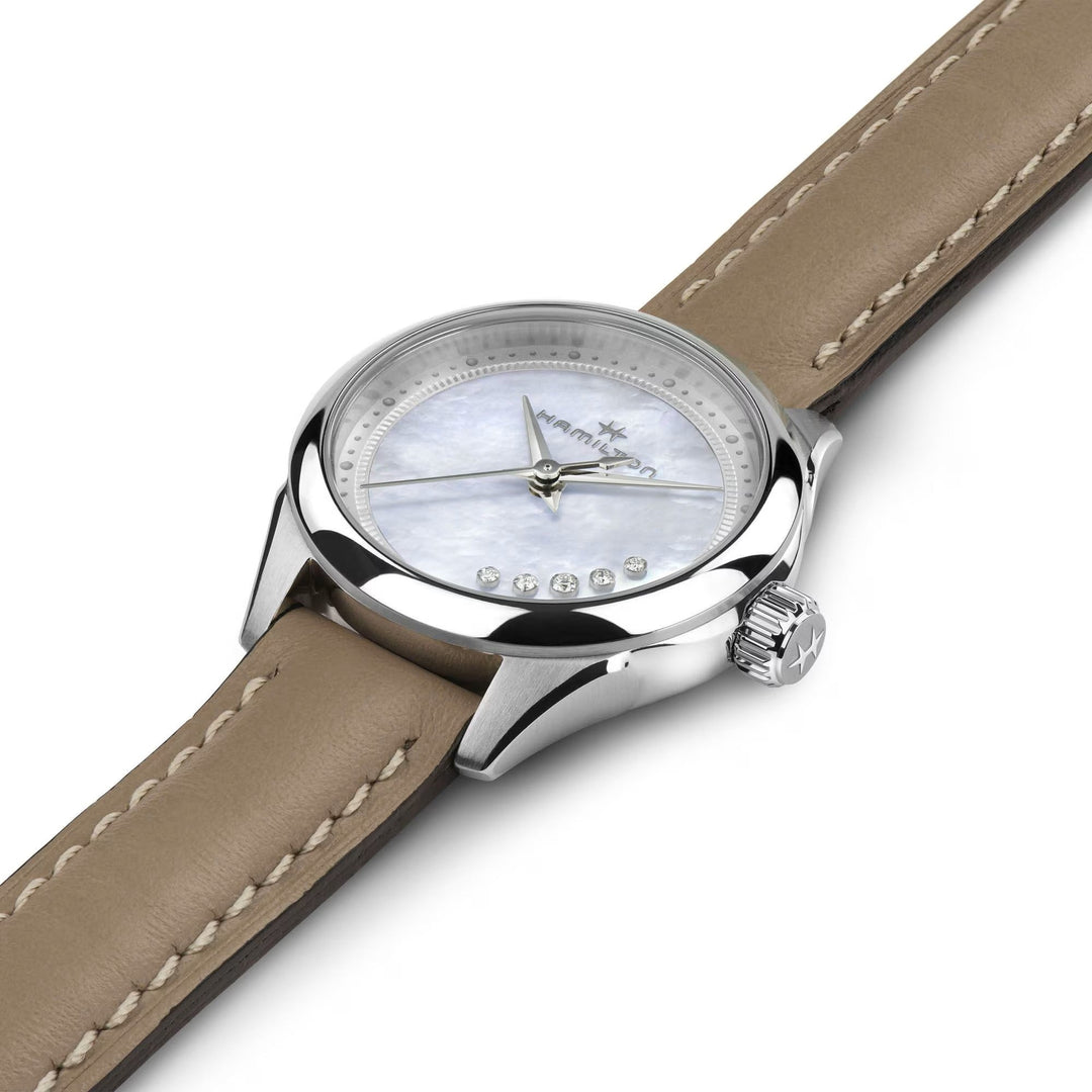 Jazzmaster White Mother-of-Pearl dial / Brown Leather Strap Mother-of-Pearl Dial