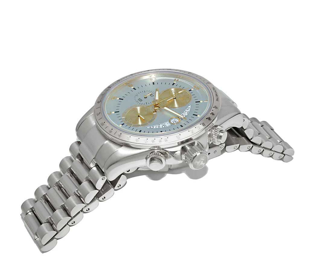 WINNER CIRCLE Yellow-Gold/Black - Silvertone | Light-blue Dial