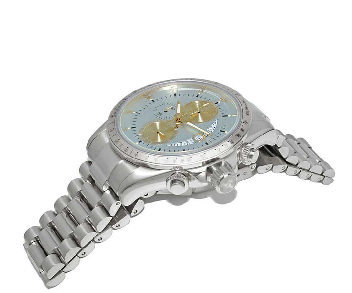 WINNER CIRCLE Yellow-Gold/Black - Silvertone | Light-blue Dial