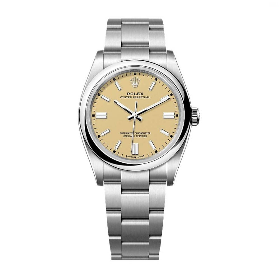 Pre-Owned Rolex Oyster Perpetual 41mm Beige Dial