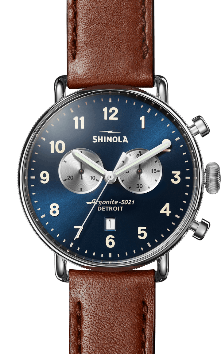 Canfield Chrono 43mm Dark Blue | Dark Blue Dial